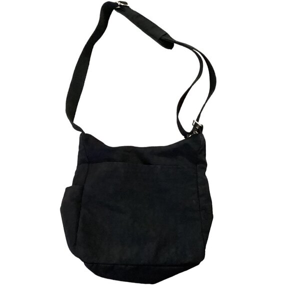 MHCNLL Anti-theft RFID Water-Resistant Nylon Crossbody Travel Bag Black 153F - Picture 3 of 9